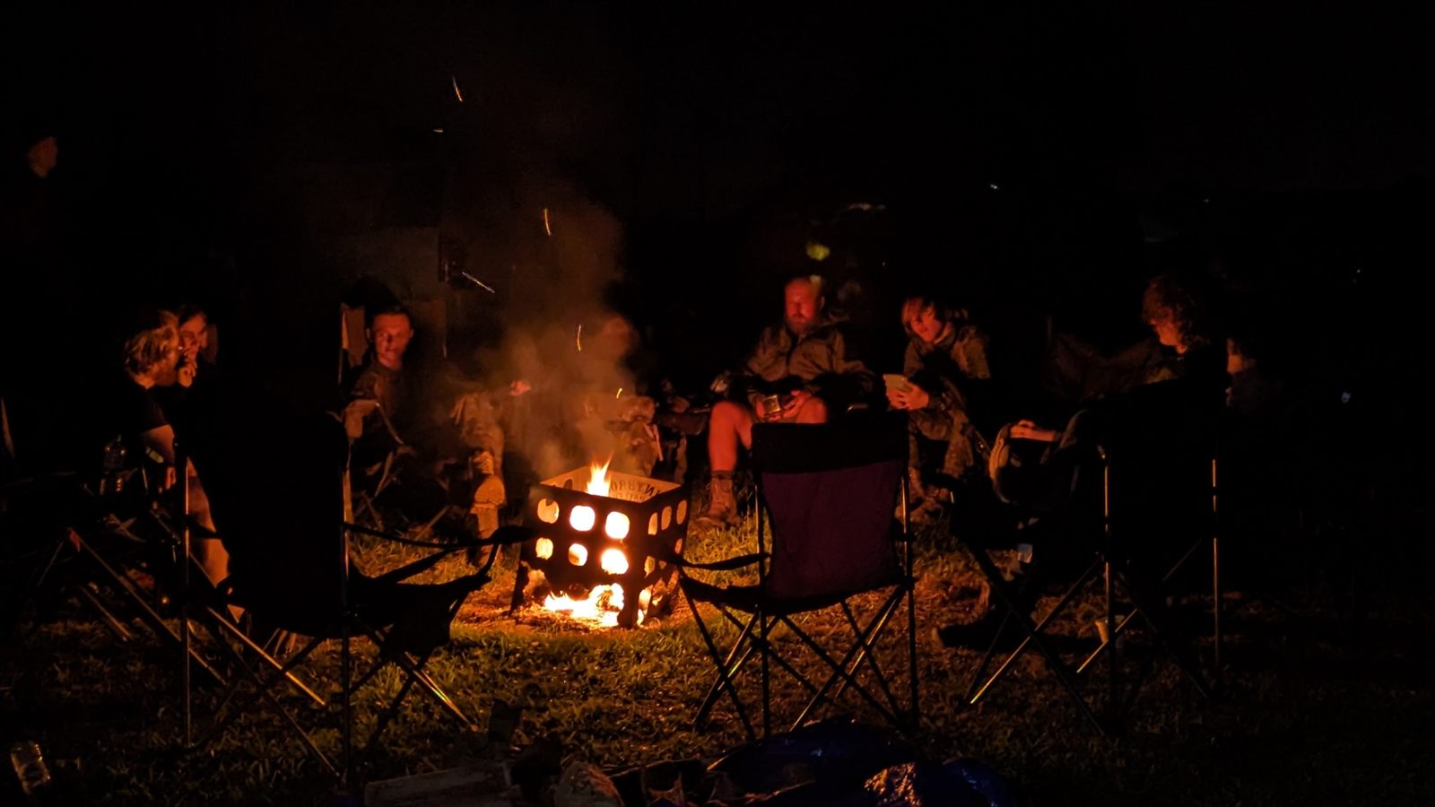 White Raven Milsim training at camp
