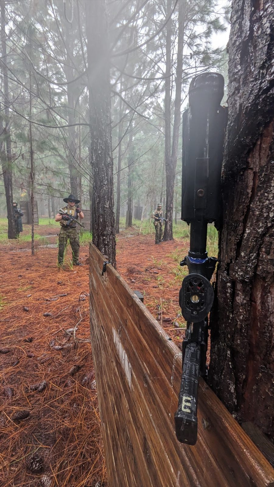White Raven Milsim training in the rain